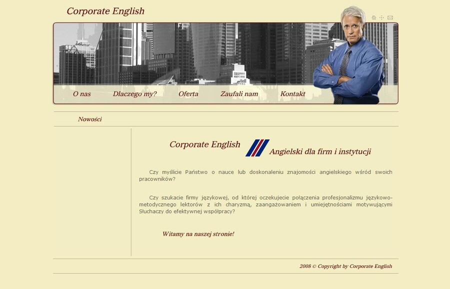 Corporate English - strony www Poznań