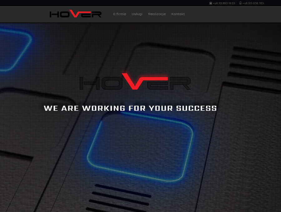 Hover - strony responsywne