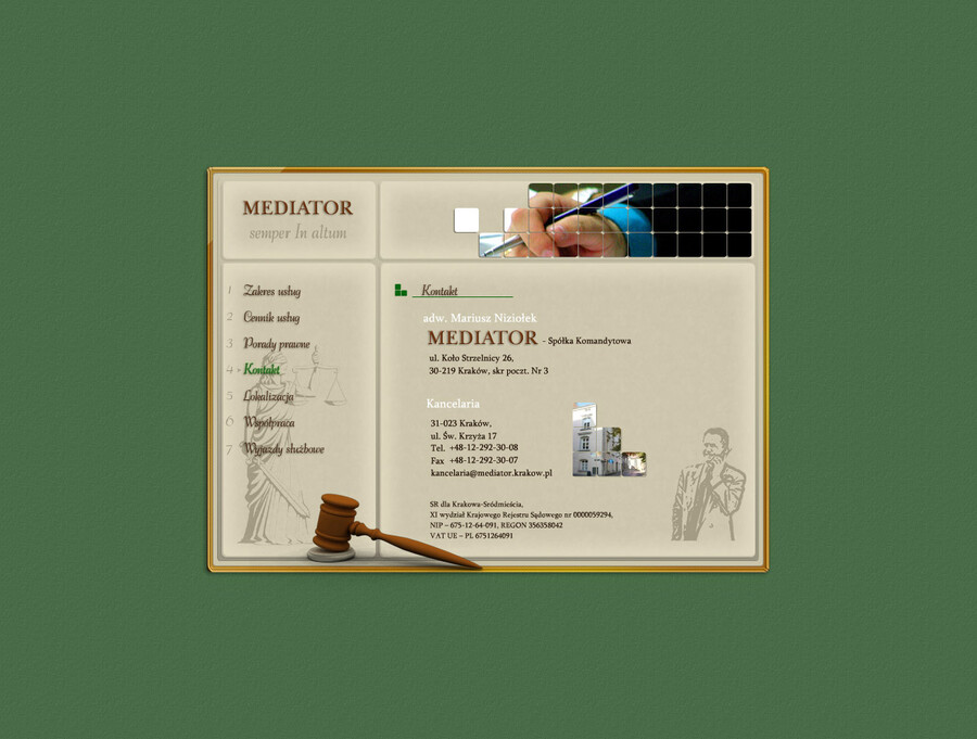 Mediator - Kancelaria Adwokacka - strony flash Poznań
