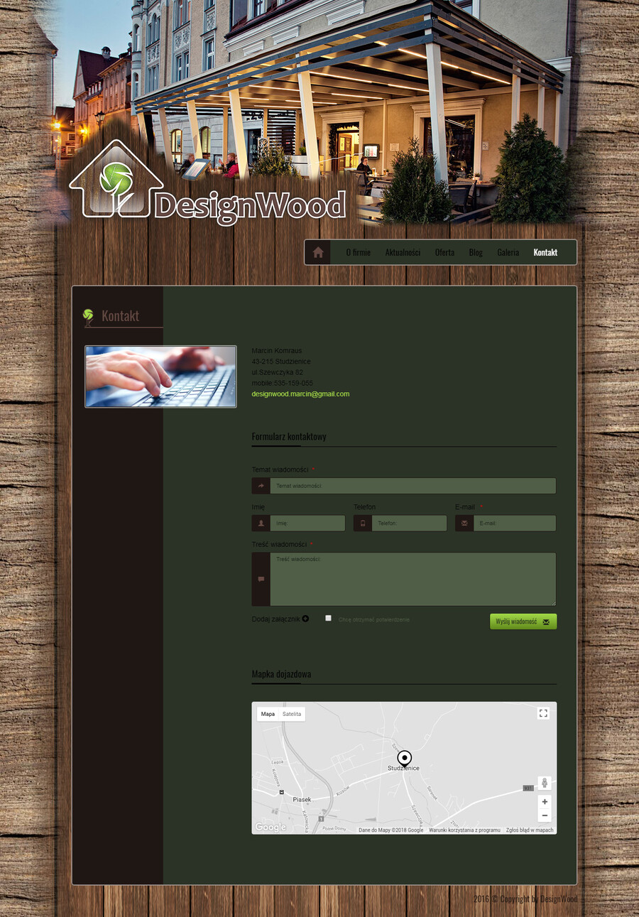 DesignWood - strony responsywne