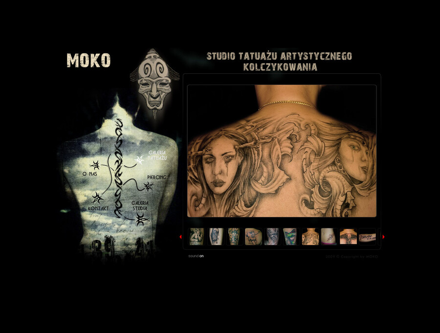 MOKO Studio tatuażu - strony flash