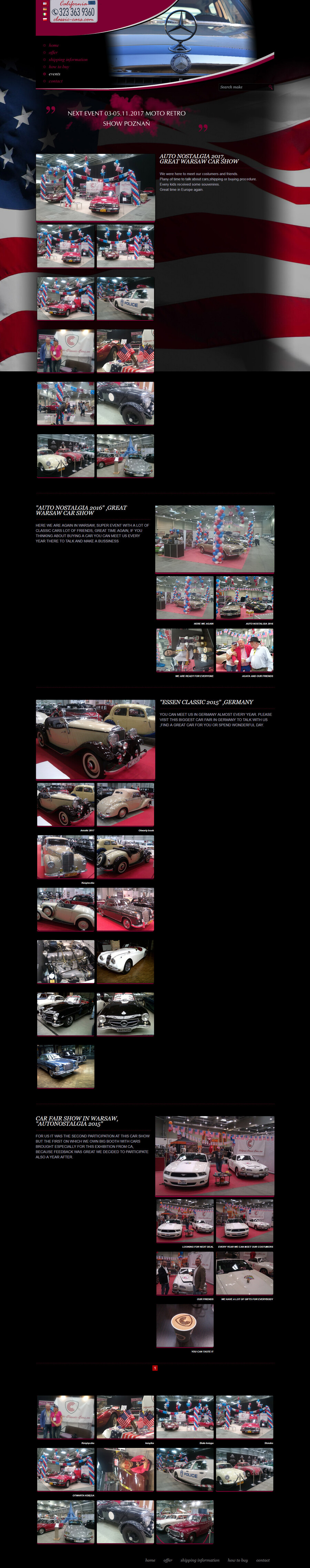 California Classic Cars - strony www Poznań
