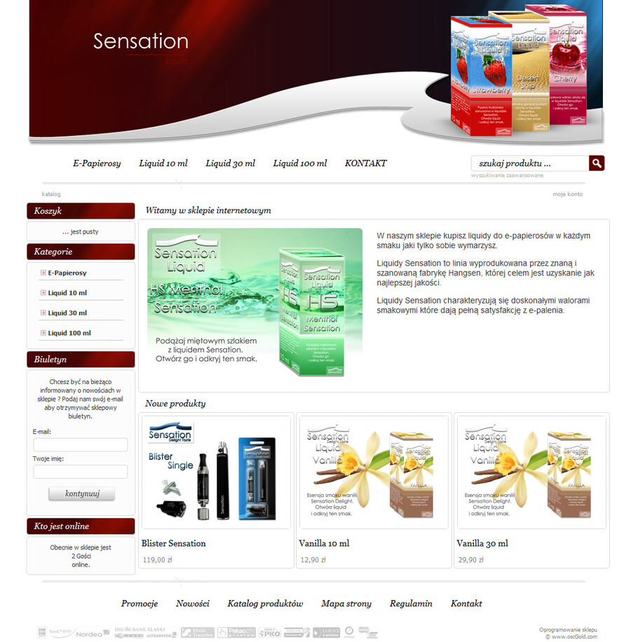 Liquidy Sensation - sklepy internetowe