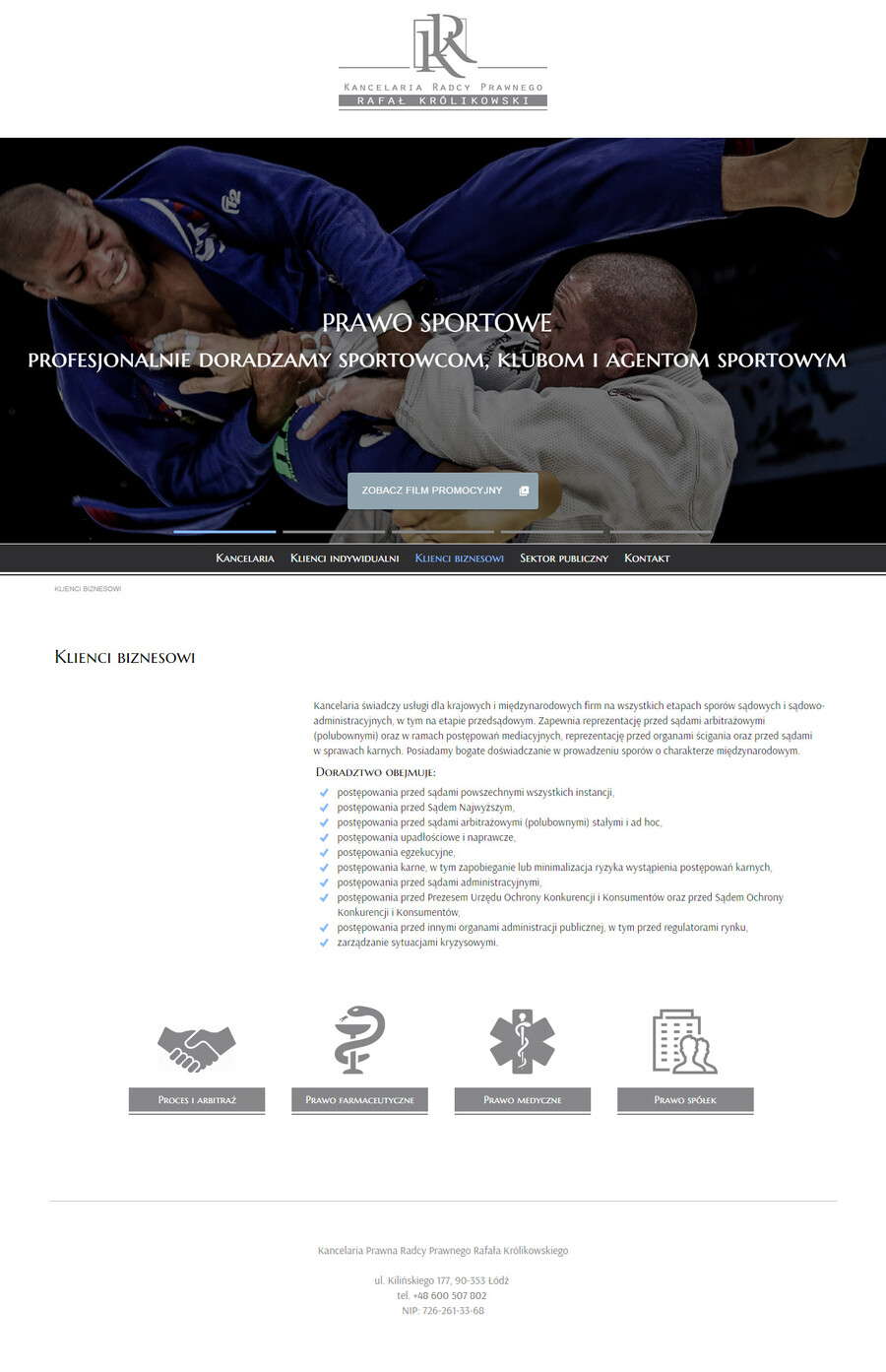 Kancelaria Prawna Radcy Prawnego - strony responsywne Poznań