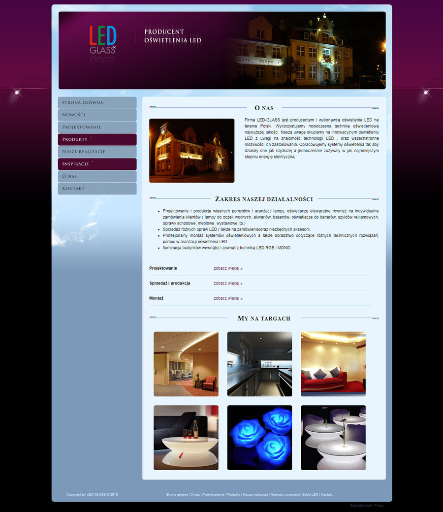 LED-GLASS - strony www
