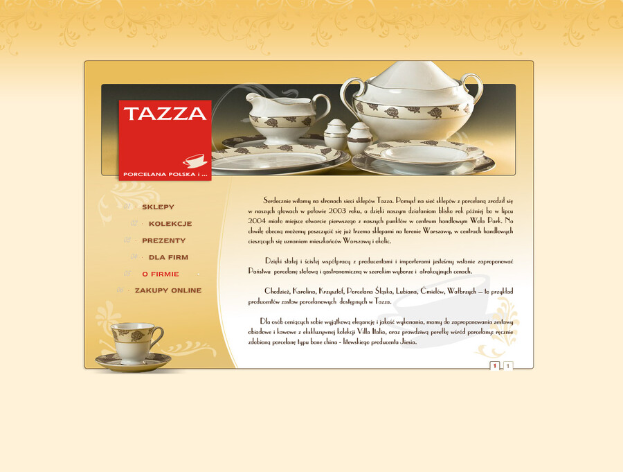 Tazza Porcelana Polska i ... - strony flash Poznań