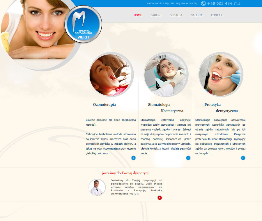 Gabinet stomatologiczny - WEIGT - strony www