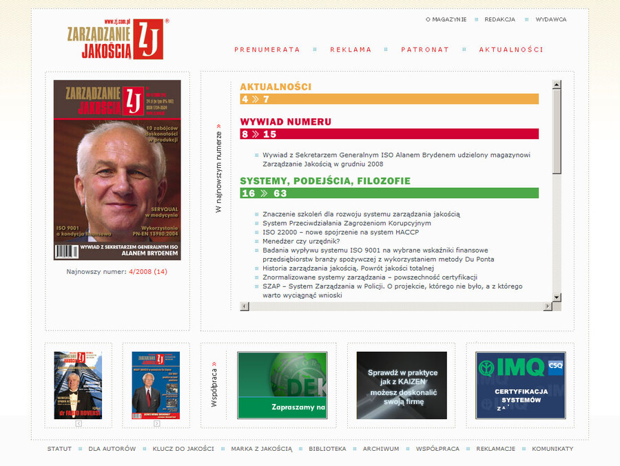Magazyn Zarządzanie Jakością - strony www Poznań