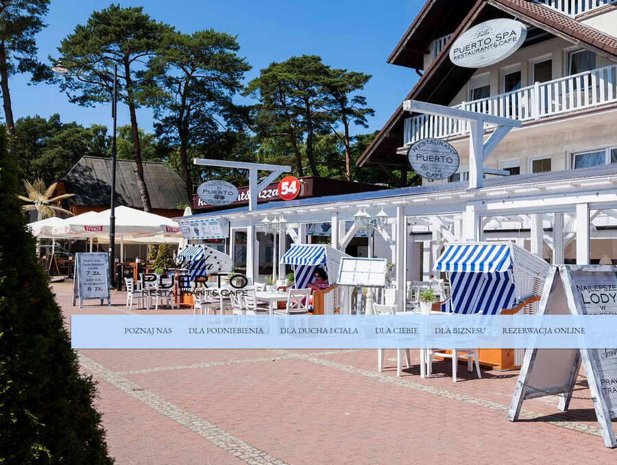 Villa PUERTO Restaurant & Cafe - strony responsywne