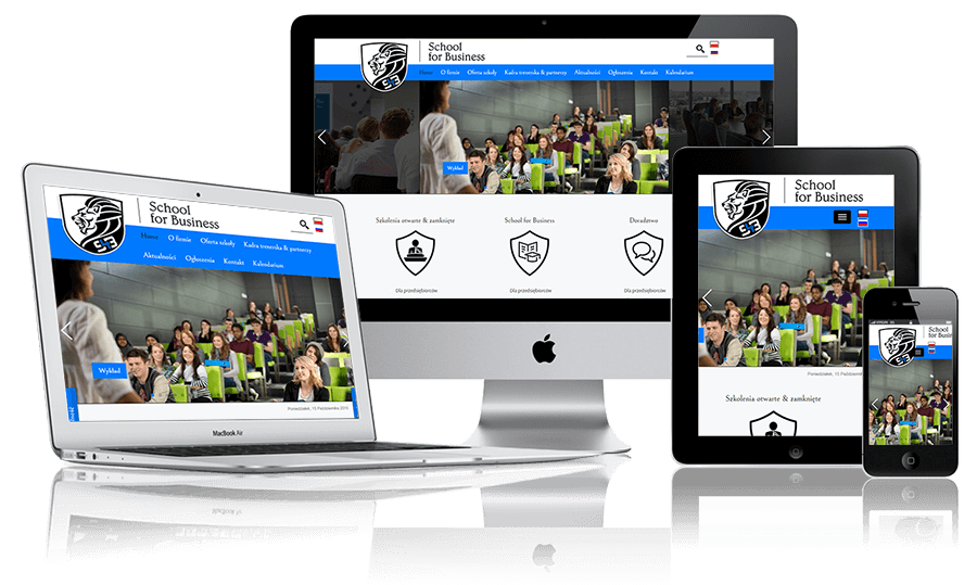 School for Business - strony responsywne Poznań